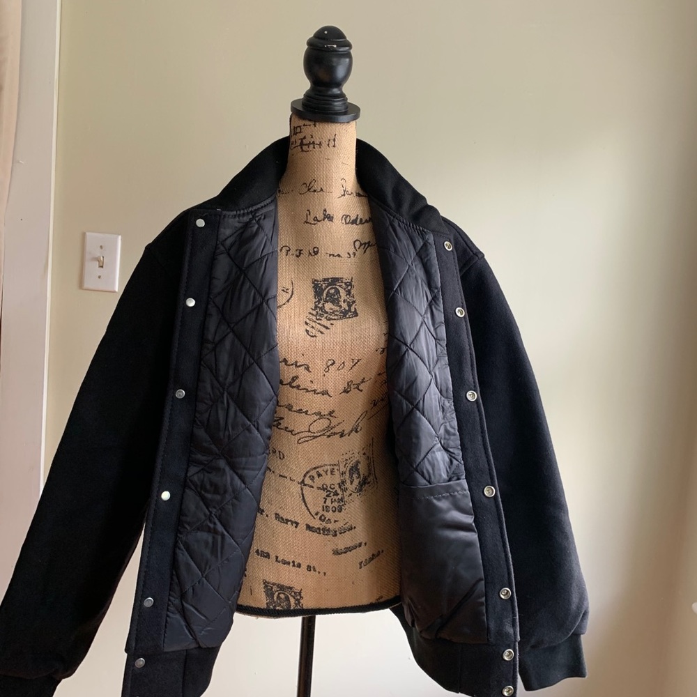 G.A.M.E Sportswear black wool blend jacket - Picture 6 of 12